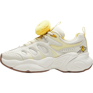 安踏坚果3休闲鞋女鞋冬季轻便皮面老爹鞋潮流百搭运动鞋122618888