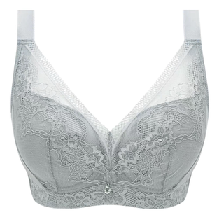 杰奎琳文胸JA20450软钢圈拼棉薄杯宽肩带侧收大胸无痕美背内衣女