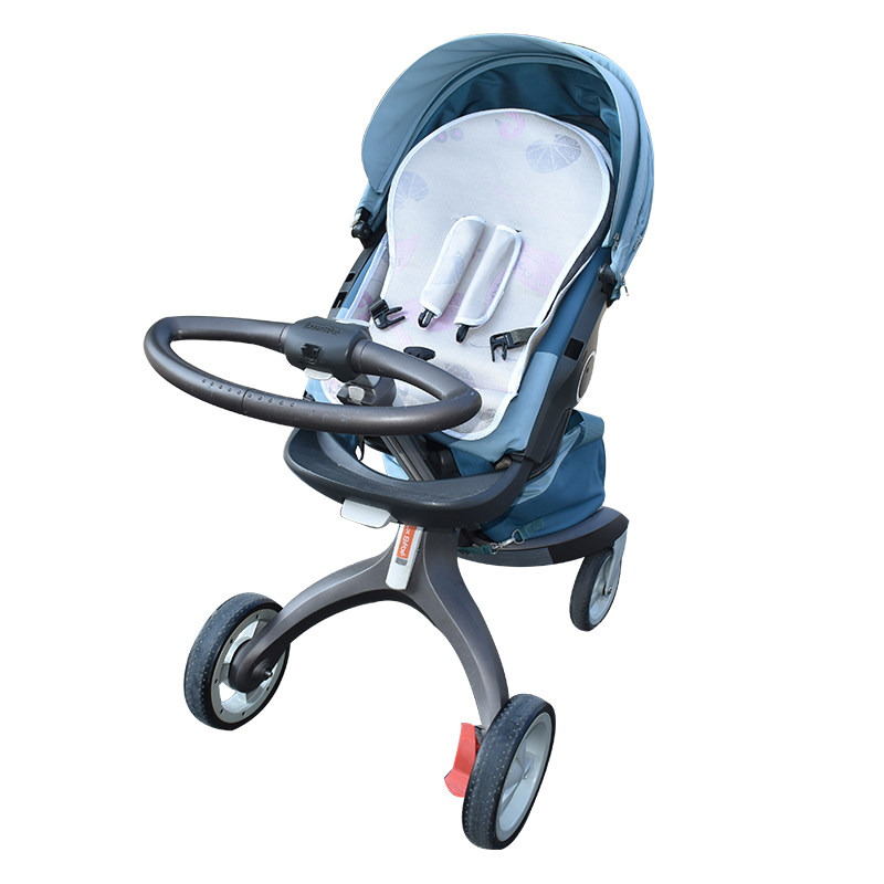 适用stokke xplory x婴儿推车凉席v4v5宝宝透气冰丝垫子配件夏季