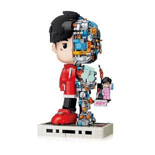 奇妙积木Keeppley周同学磁带机积木周杰伦官方二次元摆件礼物玩具