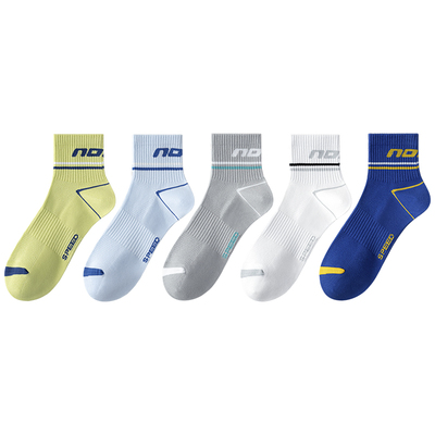 网眼抗菌薄款纯棉男中筒防臭