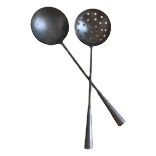 包邮铁勺子浇铸用打渣勺/铝水取料勺/工业漏勺/挖土水泥勺取样勺