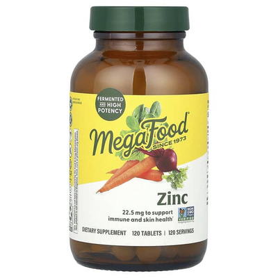 MegaFood锌Zinc葡萄糖酸锌元素成人免疫进口无糖补锌活力