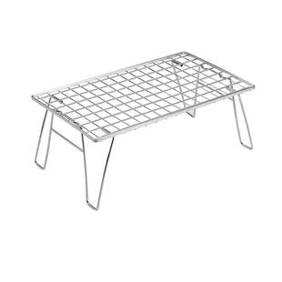 柯曼不锈钢折叠网桌T-235A自驾游IGT户外轻量烧烤桌子置物架新款