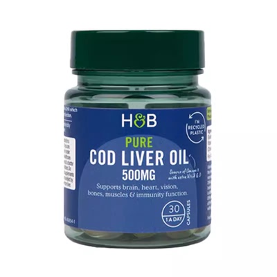 【官方授权店】HB荷柏瑞鳕鱼肝油
