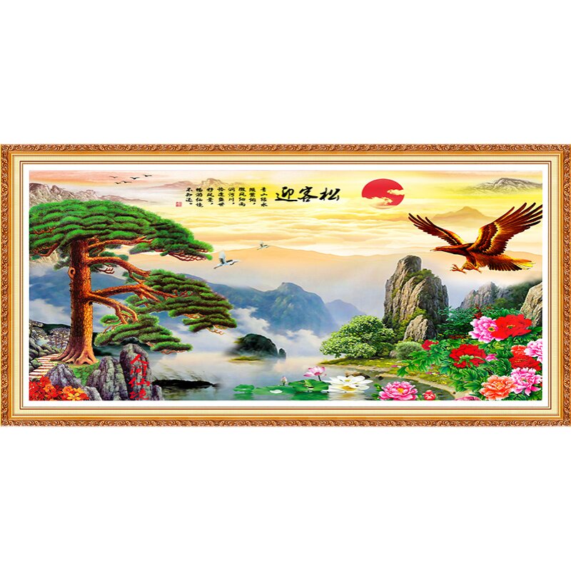 风水背景墙沙发背景墙家和新中式