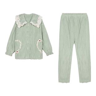 都市丽人新款女士睡衣LHT1S2 LHT7B3长毛绒开衫翻领可外穿家居服