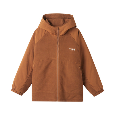 小猪托尼夹棉拼接摇粒绒外套冬季