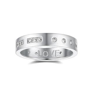 自营Apm Monaco女士戒指银色闪亮摩斯密码纯银百搭时尚新年礼物