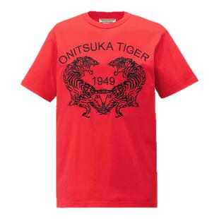[经典]OnitsukaTiger鬼塚虎官方男女款休闲时尚简约宽松圆领T恤