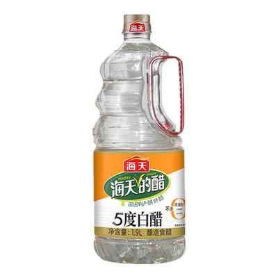 海天5度白醋1.9L大桶装食用白醋