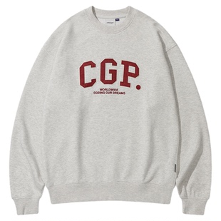 Codegraphy韩国男女25秋季新款情侣百搭上衣圆领针织毛衣MUSINSA