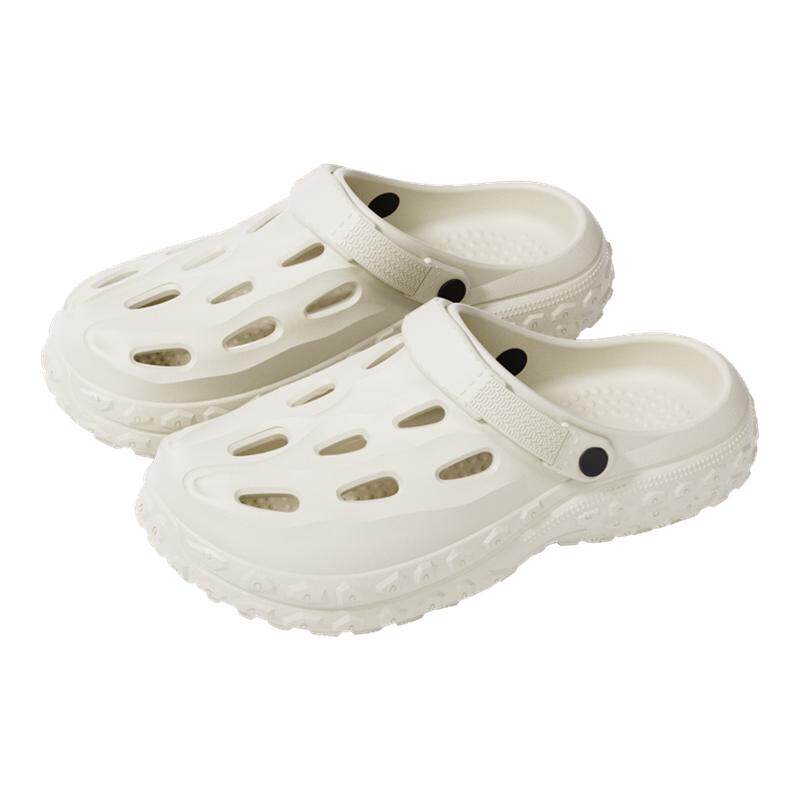 男款洞洞鞋女办公室增高沙滩鞋懒人鞋包头拖鞋外穿夏居家护士鞋