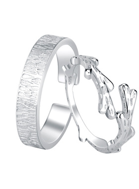 ParasKors情侣纯银树藤开口戒