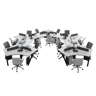 办公桌简约现代创意职员电脑桌办公桌椅组合员工位办公室屏风卡座