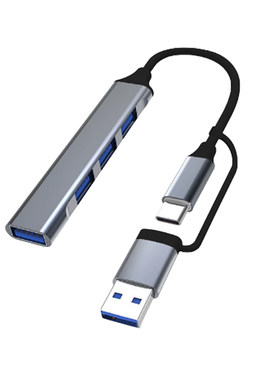 USB+Type-C双接口扩展坞HUB读卡