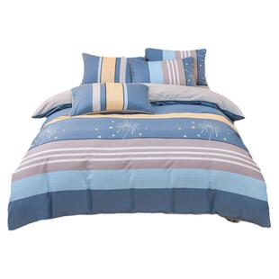 冬季全棉加绒ab面四件套单面绒珊瑚绒纯棉法兰绒被套牛奶绒床笠款