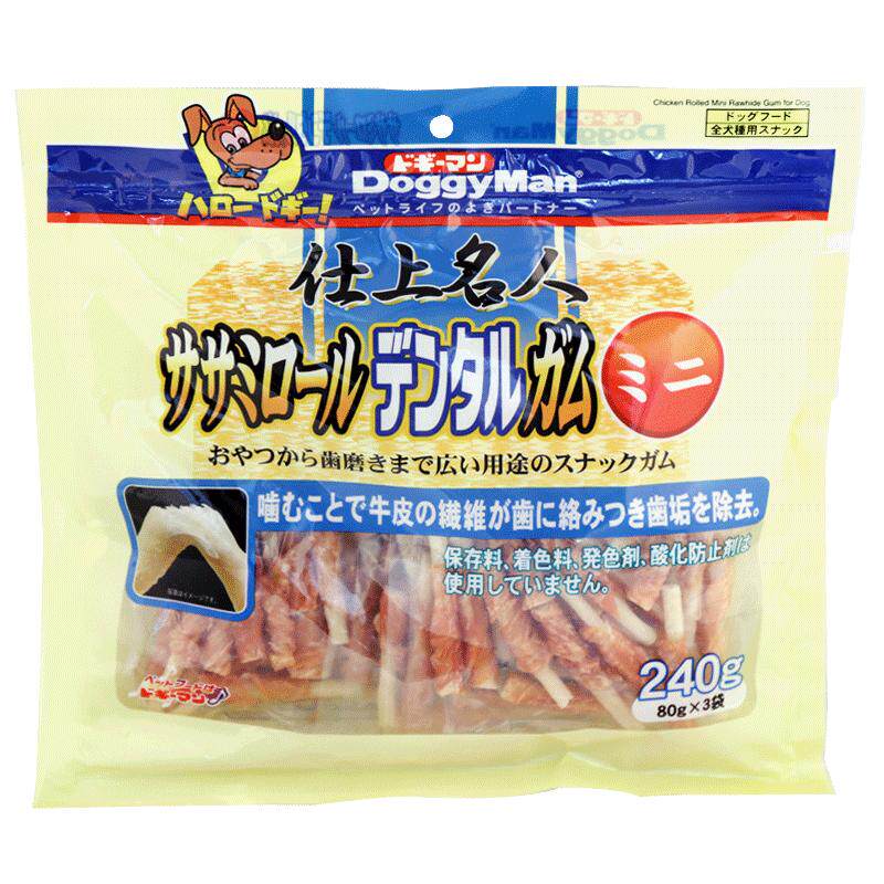 多格漫狗零食鸡胸肉磨牙棒耐咬