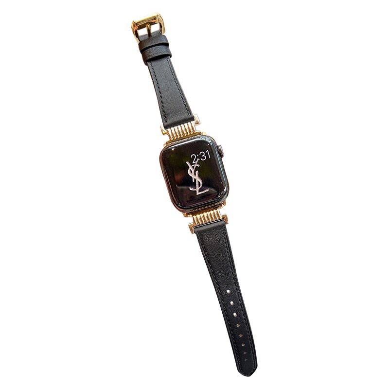 柚子表带iwatch自制金属拼皮表带