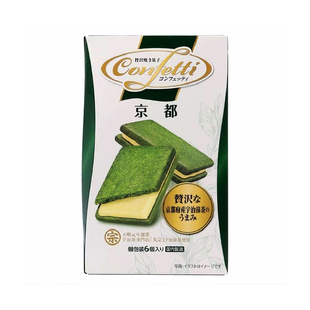 日本 京都伴手礼 宇治抹茶白巧夹心萨布雷饼干6枚装 丸宗老铺监制