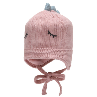 儿童帽子秋冬季洋气可爱护耳女宝宝女童婴儿针织帽一岁宝宝毛线帽