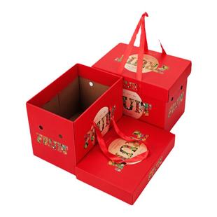 高档通用水果包装盒苹果橙子凤梨猕猴桃粑粑柑混搭礼品盒空盒批发