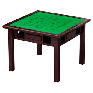 实木麻将桌餐桌家用中式手搓棋牌桌象棋围棋两用掼蛋四方桌椅组合