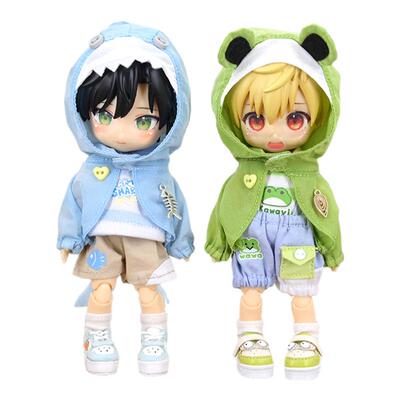 可爱套装裤子12分娃娃衣服ob11