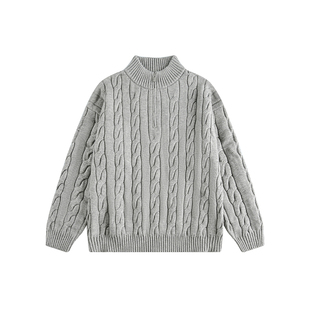 Dream made明星同款老钱风麻花毛衣男款秋冬季加厚针织衫男生上衣