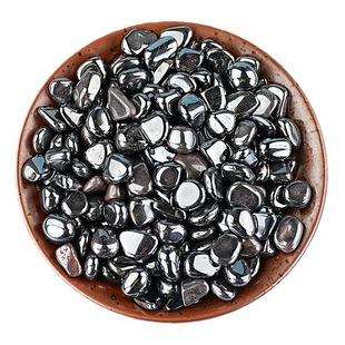 天然赤铁矿碎石摆件氧化矿物晶体标本消磁原石鱼缸造景装饰石头