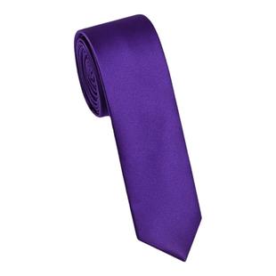 玛莱曼斯MLMS 韩式细窄紫色小领带装饰女夏纯色5cm衬衫职业休闲潮