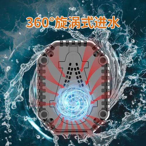 鱼缸潜水泵抽水泵过滤循环水泵超静音小型低底吸泵鱼粪便鱼池换水