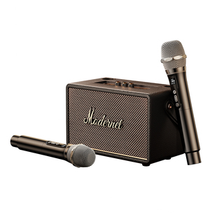 蓝牙音响2025家用客厅环绕话筒音箱一体机无线麦克风低音炮卡拉OK