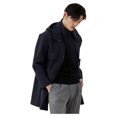 ziozia都市棉感舒弹休闲夹克风衣