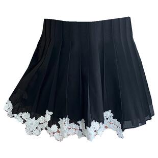 【SALE】【ASSIGNMENTS】蕾虎羊毛蕾丝花边半裙秋冬复古女装裙子