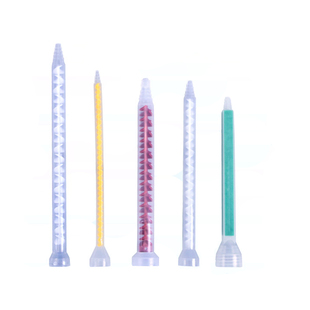 ab胶双组份胶嘴静态混合管喇叭口混胶植筋胶环氧树脂美缝剂胶枪管