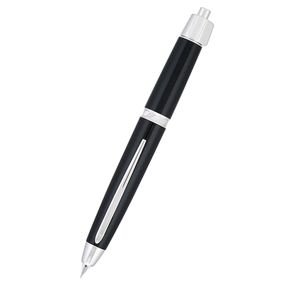 日本百乐静音按动钢笔18K金书写