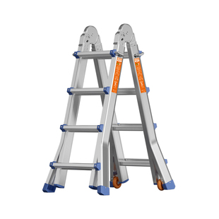 节节升小巨人伸缩梯子家用多功能升降楼梯工程铝合金折叠梯人字梯