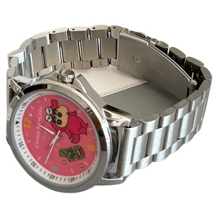 适用三福动漫小新卡通手表三株金属不锈钢表带新款20mm腕带18高级