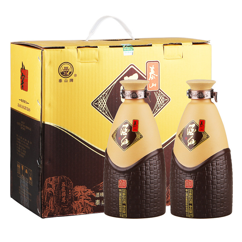 泰山牌小窖佳酿1l*2瓶浓香型白酒