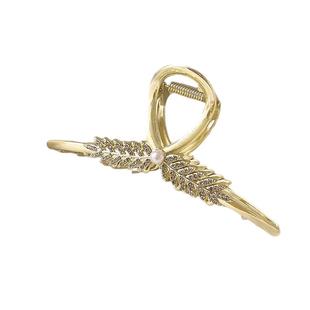 金色麦穗发夹女款高端发卡2025新款流苏抓夹高级感鲨鱼夹夹子头饰