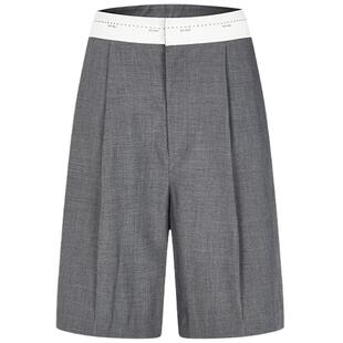 PH KARIN时髦设计感重工层次感外露腰头短裤西装中裤女夏通勤