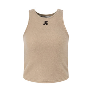 【明星同款】RestandRecreation2025新款RR刺绣logo绒面工字背心