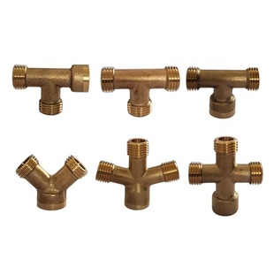 机动喷雾器打药机M14铜三通雾化喷头三通 喷药管三通药管分叉接头