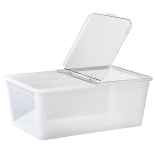 婴儿用品奶瓶收纳箱家用宝宝餐具储存盒翻盖式玩具零食收纳盒大号