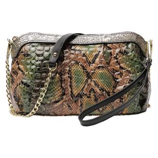 真皮手拿包女小包2026冬季新款斜挎小包包亮皮贝壳手拎手机零钱包