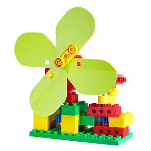 可编程遥控大颗粒积木9656机械齿轮电动马达教具儿童益智拼装玩具