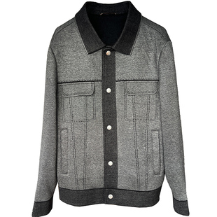 肉感+骨感=无di触感！老钱风 时尚设计感 羊毛花纱针织夹克外套男