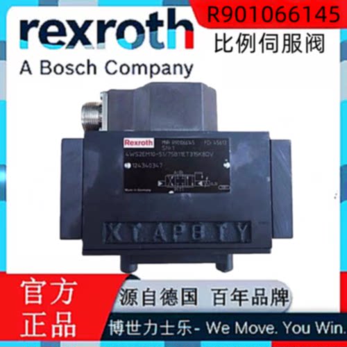 Rexroth力士乐R901066145比例伺服阀4WS2EM10-5X/75B11ET315K8DV