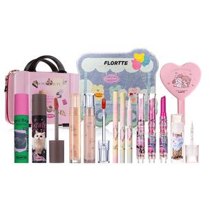 【彩妆礼盒】FLORTTE/花洛莉亚固体唇蜜唇釉眼影眼线彩妆组合礼